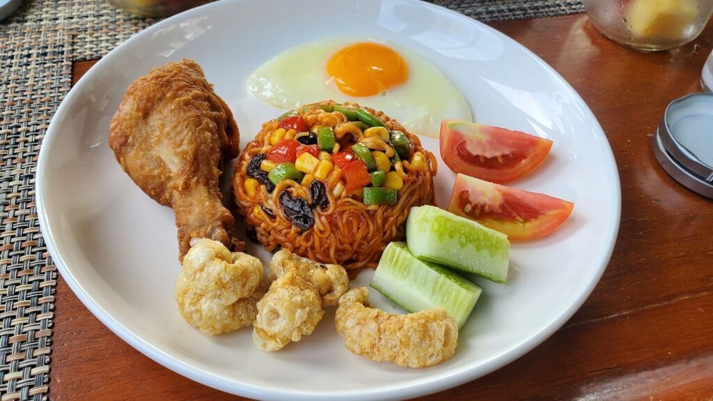 ▲ 北碧住宿 The Xcape River Kwai：美味的泰式早餐