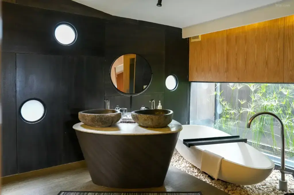 ▲ 北碧住宿 The Xcape River Kwai：享受河畔舒服的泡澡時光