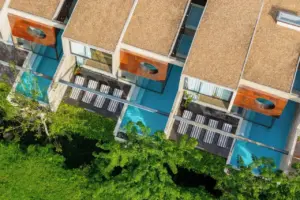 ▲ 北碧住宿 The Xcape River Kwai：瀑布Villa的超棒選擇